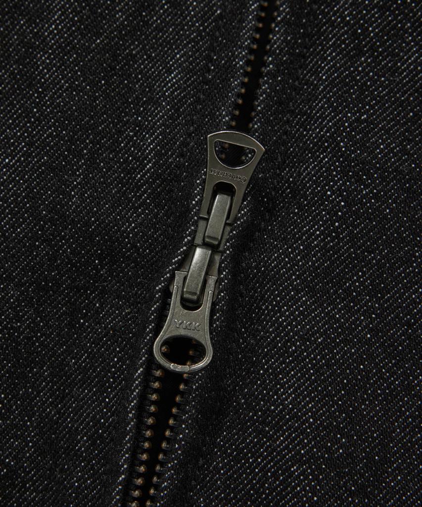 COVERNAT Ring Thread C Logo Denim Hooded Jacket Black