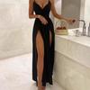 150.00kg Fashion Style Large Size for Girl Women's Summer Sling High Slit Pure Desire Sexy Silm Party Evening Dress Dress