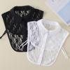Fake Collar Women'S Lace Jacquard Collar Shirt Chiffon Sweet Style Versatile Sweater Collar B586