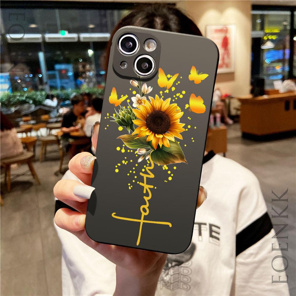 Мягкий силиконовый чехол для телефона с золотым подсолнухом для Xiaomi Redmi 10 12 13C Redmi Note 8 9 10 11 12 13 Pro Plus 5G Защитный чехол из ТПУ