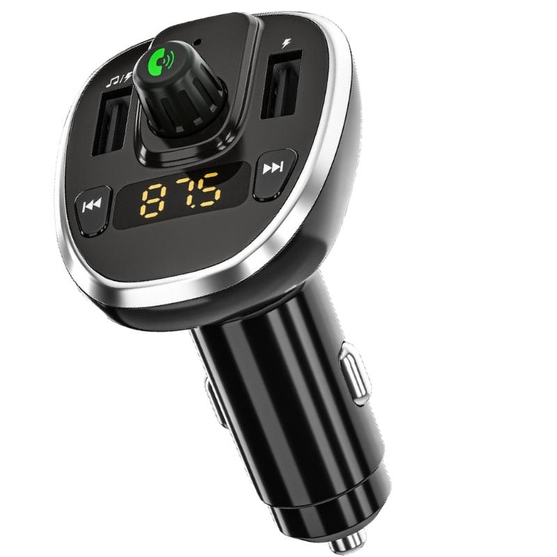 Bluetooth-compatible FM Transmitters for Car,Double USB Charging Car Adapters MP3 Music Player FM Car Kit Handsfree Call