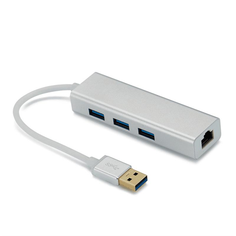 Сетевая карта RJ45 + USB 2.0 концентратор с поддержкой Gigabit