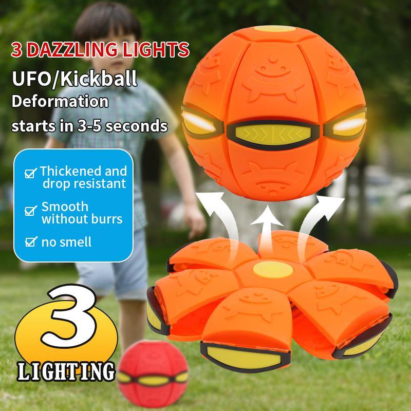 Deformable Flying Saucer Ball Magic Vent Toy For Kids Outdoor/indoor Parent-child Foot Pressure Relief Stress Decompression Gift