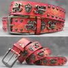 Punk Belt Men Women Rivet Decor PU Leather Waistband Casual Versatile