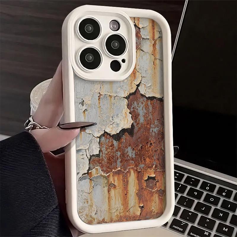 Ретро-чехол из ржавого железа для Samsung S24 S23 S22 Ultra Plus S21 A55 A54 A53 A52 A25 A15 A14 5G, мягкая противоударная крышка