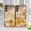 Роскошный кристальный чехол для телефона с золотым узором лошади для Samsung Galaxy S25 S24+ S23 Ultra S22 Plus S21 FE M53, противоударные мягкие чехлы