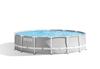 INTEX Above Ground Tubular Pool Kit - Pris Frame - 427 X 107 Cm - Round (Comes with Pump, Tarpaulin and Ladder) - 26720NP
