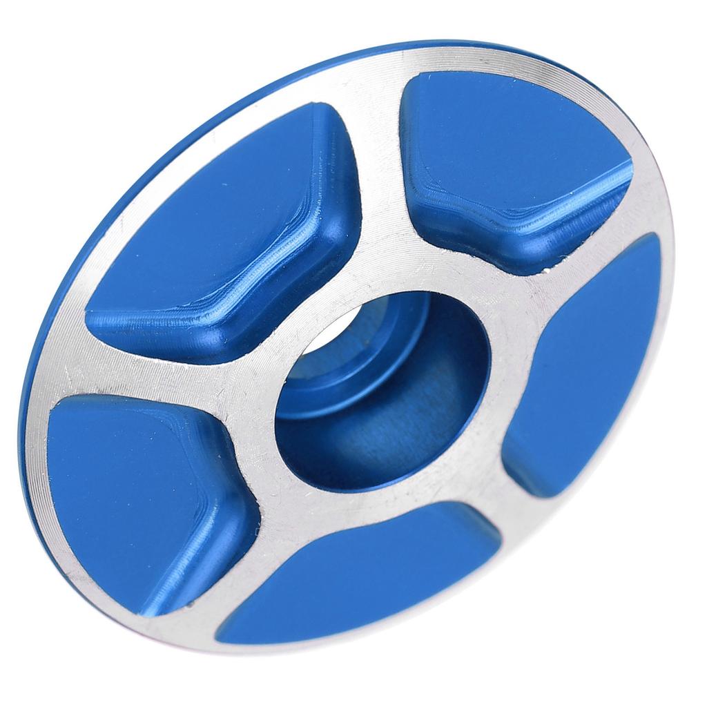 Bicycle Front Fork Headset Cover Replaceable Lightweight Mountain Road Bike Stem AccessoriesBlue