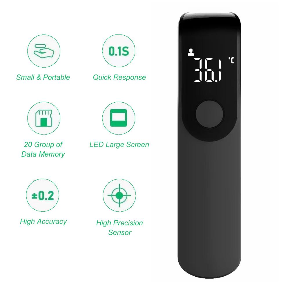 Ручной бесконтактный инфракрасный термометр со светодиодным экраном, цифровой термометр, бытовой лоб