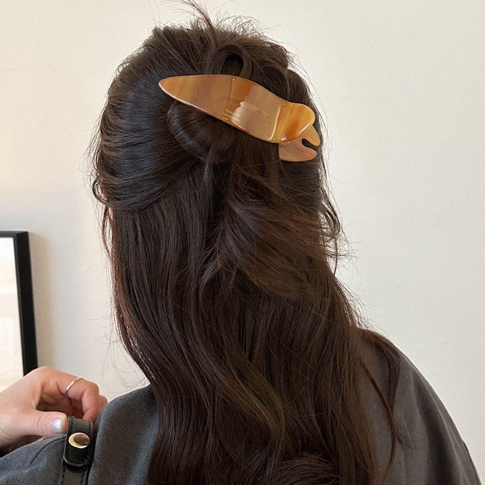 Hair Accessories Leopard Hair Clip Sweet Kroean Style Barrettes Acetic Acid Duckclip Women