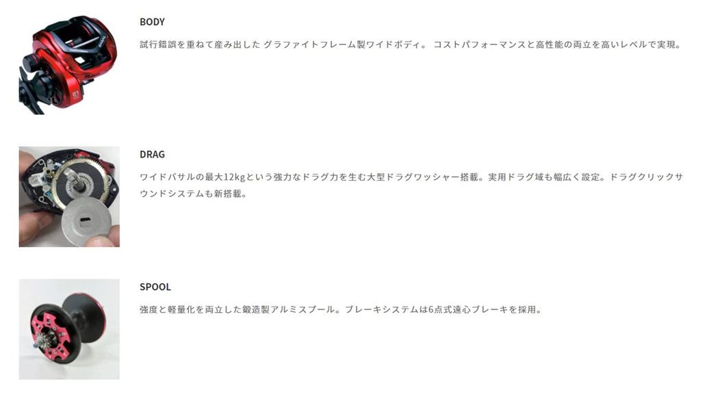 Катушка Tailwalk широкая базальная CA61L 19129