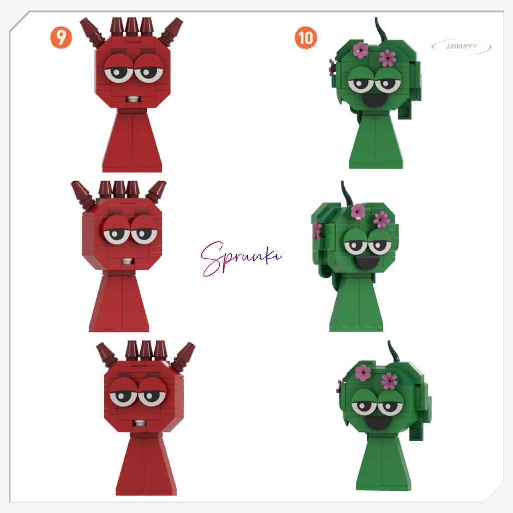 Sprunky Building Blocks Sprunki Blocks Sprunki Building Blocks Sprunki Blocks Кукольные товары Игрушки Игровые фигурки Building Blocks Поющий монстр Horror Game