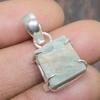 Beautiful Amazonite Rough Gemstone Handmade Solid 925 Sterling Silver Jewelry Pendant