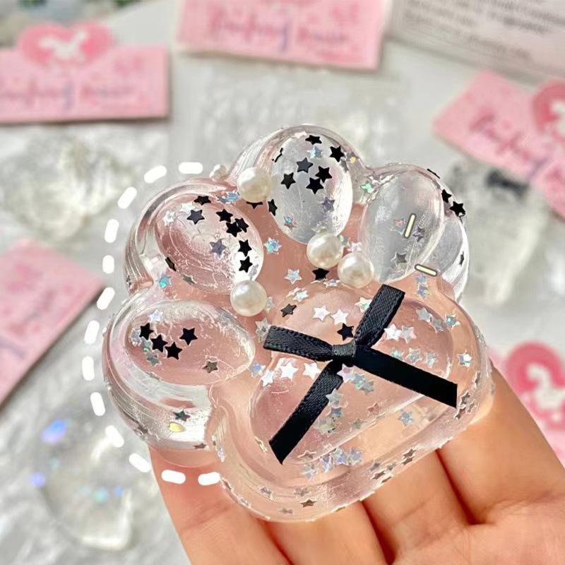 Игрушки-силиконовые мягкие игрушки ручной работы Taba Squishy Big Cat Paw для снятия стресса в упаковке OPP, милые кавайные мягкие игрушки
