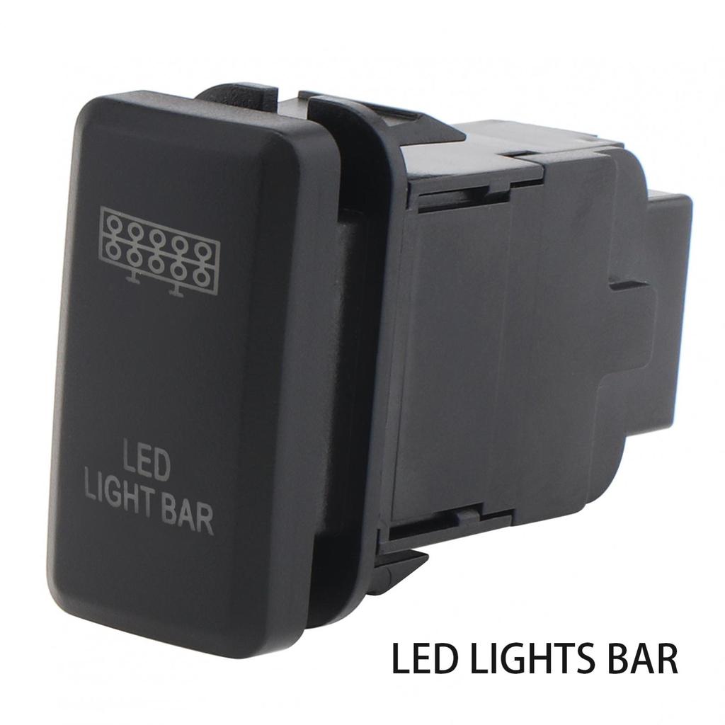 Кнопочный переключатель включения/выключения 12 В подходит для Toyota Hilux/Prado 120 с белой подсветкой