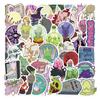 Pack Of 50 Witch Doodles Stickers No Residues Peels Off Design For Electronics Notebook School Supplies Safe PVC Material