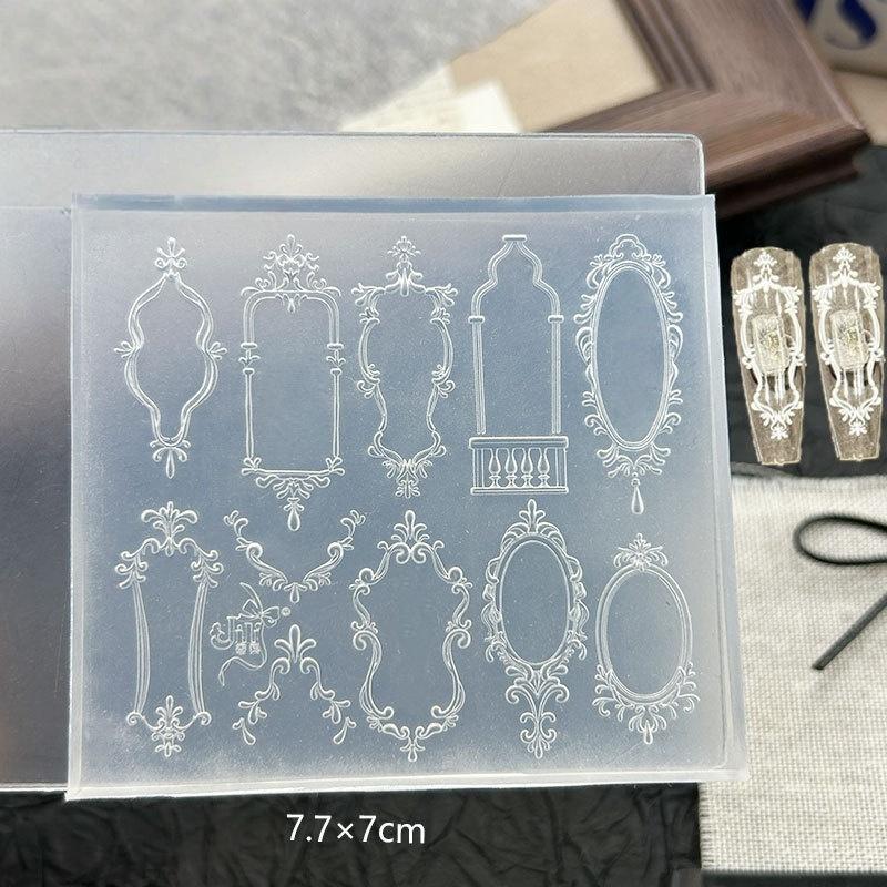 1 шт. Бант Морской Медузы Ракушка Лист Розы 3D Акриловая Форма Украшение для Ногтей Дизайн Ногтей Сделай Сам Силиконовая Форма для Ногтей