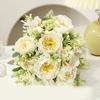 Simulated Flower Artificial Peony Flowers Realistic Exquisite Faux Floral Arrangement for Home Wedding Party Decoration