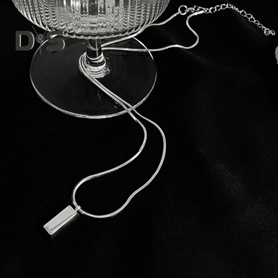 Ожерелье с подвеской в виде бара для мужчин, геометрическая палочка, ожерелье с подвеской в виде бара, простое ювелирное украшение в подарок для парня или мужа