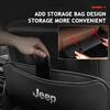 Cup Holders 2Pcs Car Seat Back Anti-kick Pad Leather Storage Bag For Jeep Grand Cherokee Wrangler JK Gladiator Compass Renegade