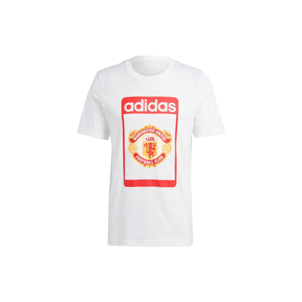 adidas Футболка с коротким рукавом и круглым вырезом Originals Letter Print, мужские топы, белые IP5552