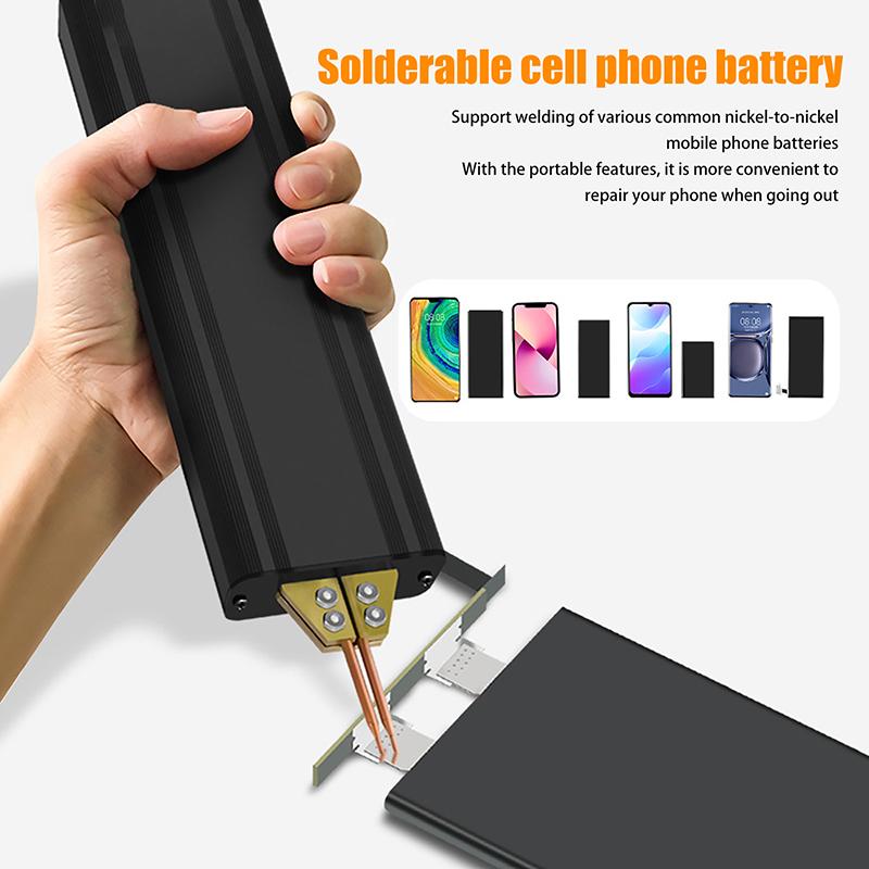 Портативный ручной точечный сварочный аппарат 18650 Инструмент для сварки литиевых батарей Мини-машина для точечной сварки Головка для сварки оксида алюминия и меди