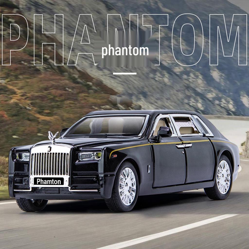 1:32 Diecast Phantom Car Model with Lights & Sound Effects, Toy for Boys