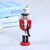 5 шт., рождественские украшения в виде деревянного солдата, милый многоразовый праздничный декор, рождественская елка, мультяшная фигурка, кукольный подвесной орнамент, кулон, праздничный подарок