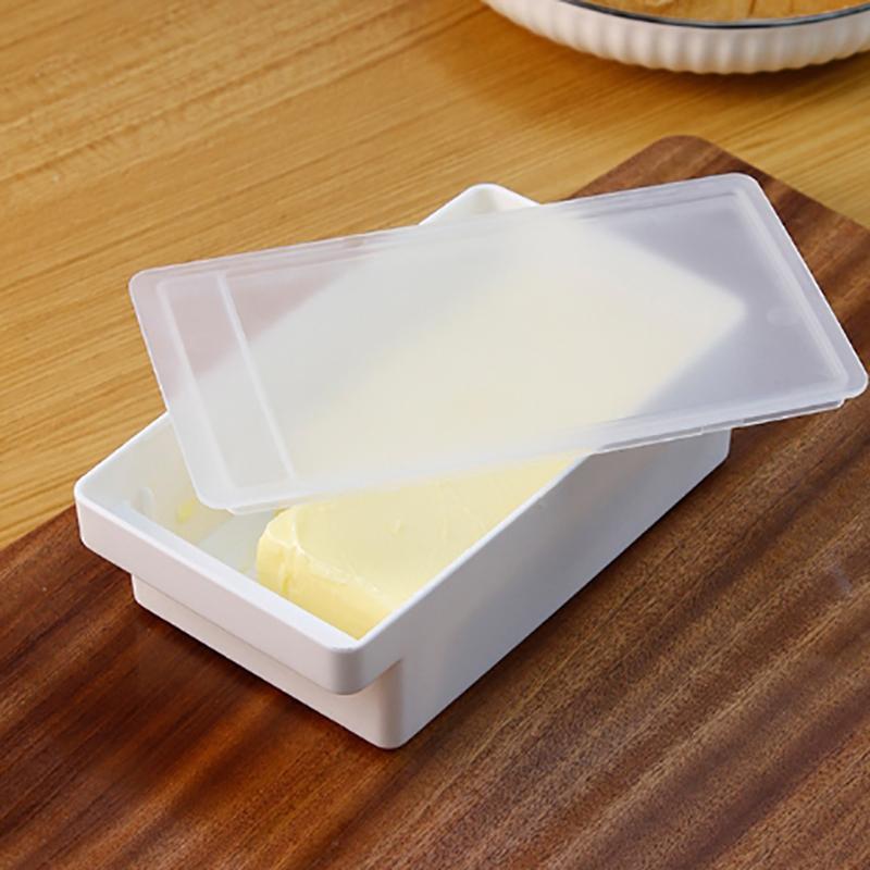 Ящик для хранения масла и сыра, коробка для резки масла с крышкой и ножом, держатель для масла на столешнице для холодильника, кухня
