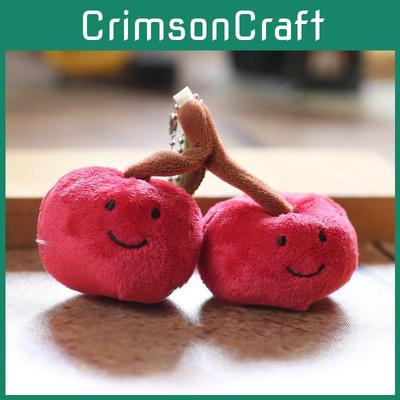 Милый брелок-подвеска в виде мягкой плюшевой вишенки Jellycat для рюкзака