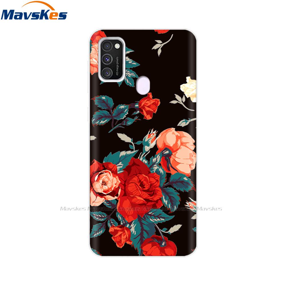 Чехол для Samsung Galaxy M21 Задняя крышка Мягкий силиконовый TPU Чехол для телефона Для Samsung Galaxy M20 M21 M30 M30s M31 Чехол Защитный бампер