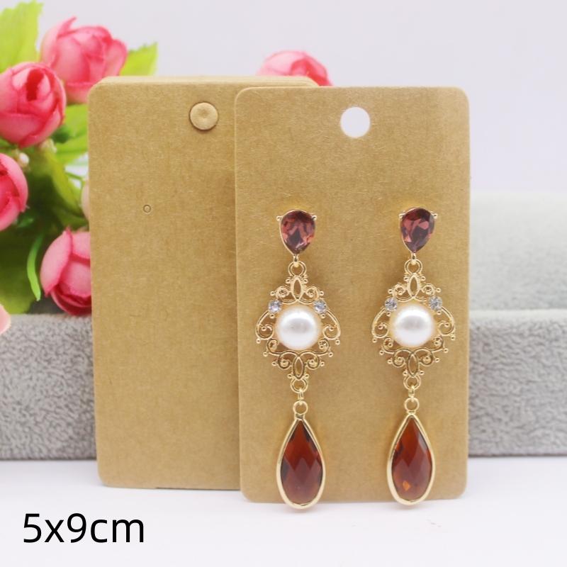 50 шт. белая/крафт-бумага, серия разных размеров открыток, сережек, ожерелий, открыток для украшений