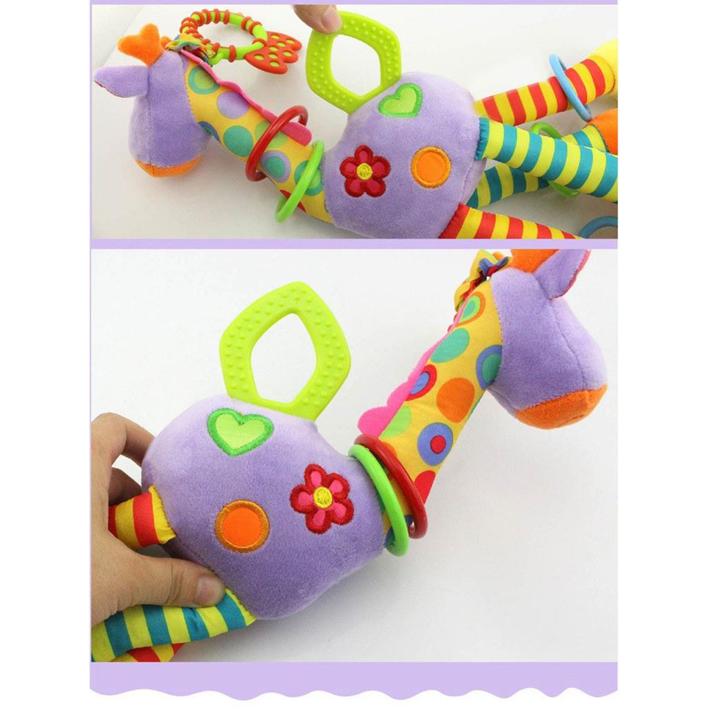 Детские плюшевые мультяшные животные игрушки для кроватки, подвесные детские коляски, висящие мягкие