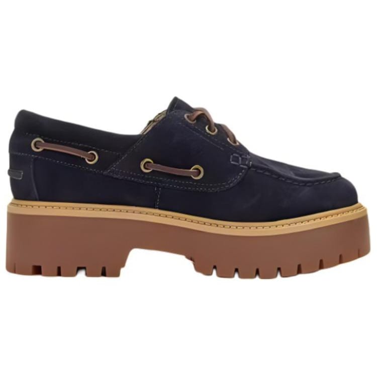 Timberland C.F.. Stead Индиго Замша Платформа Stone Street Лоферы 'Темно-синяя Замша' Женские A62MZ