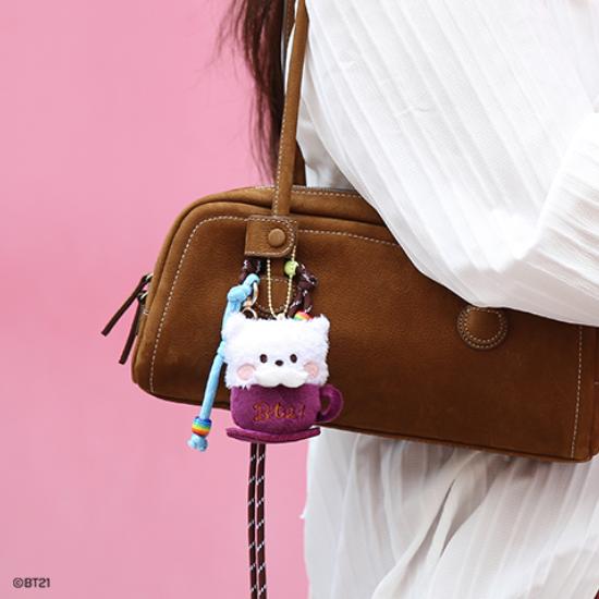 BT21 Брелок для ключей Minini Doll Latte ver.