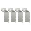 Multipurpose 4Pieces T Post Targets Hanger Iron Brackets Convenient for Vertical Horizontal Installation Designs