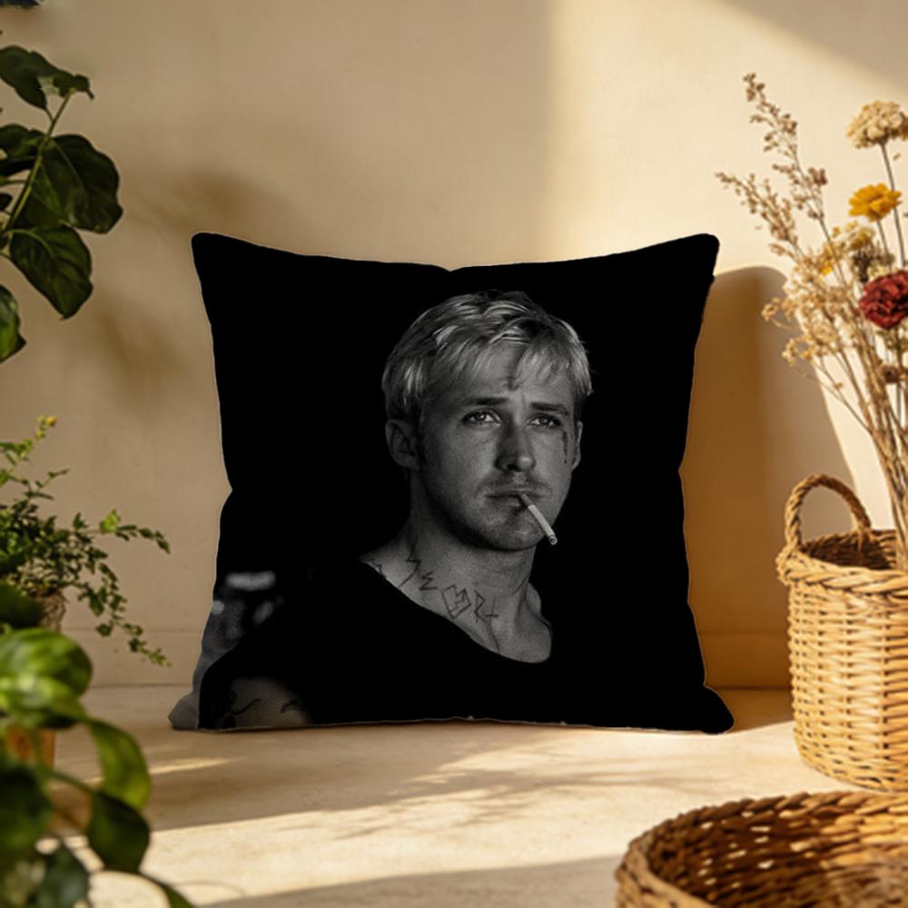 Trendy RRyan Goslinging Cushion Cover Versatile DoubleSided Pillow Case Fit for Sofa Bed Car  Daily Decor