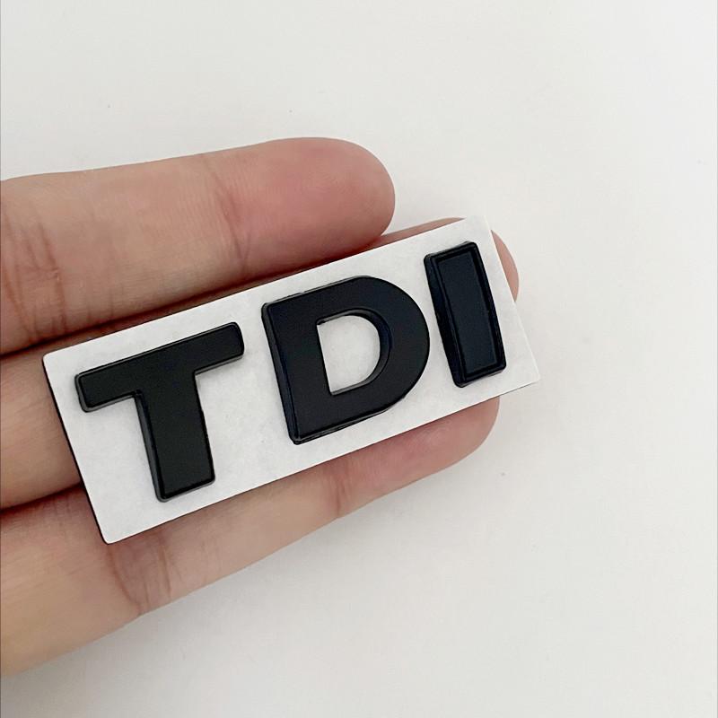 AAXT1 3D Металлические буквы TDI Значок на задний багажник автомобиля Наклейки для Volkswagen VW T-ROC Passat Jetta Touareg Tiguan Polo CC Bora