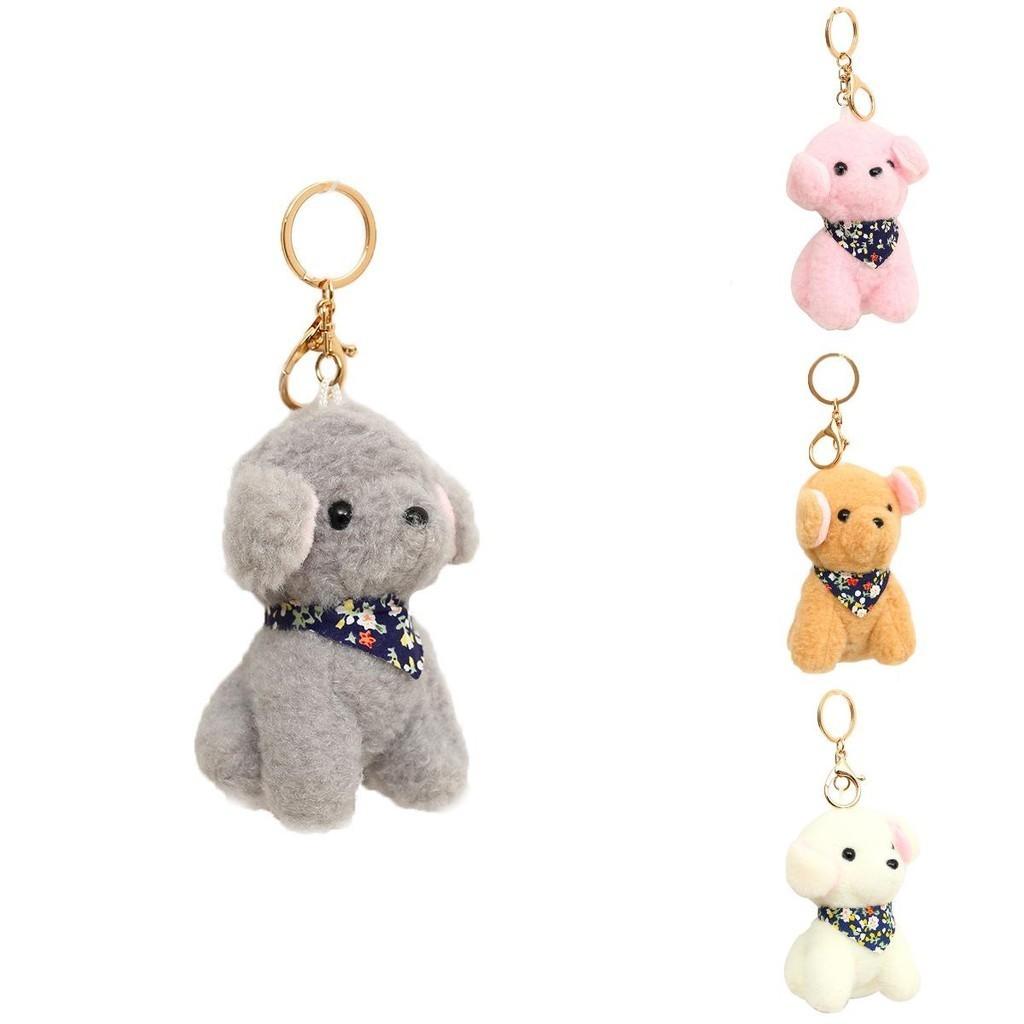 Adorable Teddy Dog Plush Keychain Cute Cartoon Stuffed Animal Bag Charm For Wedding Gifts