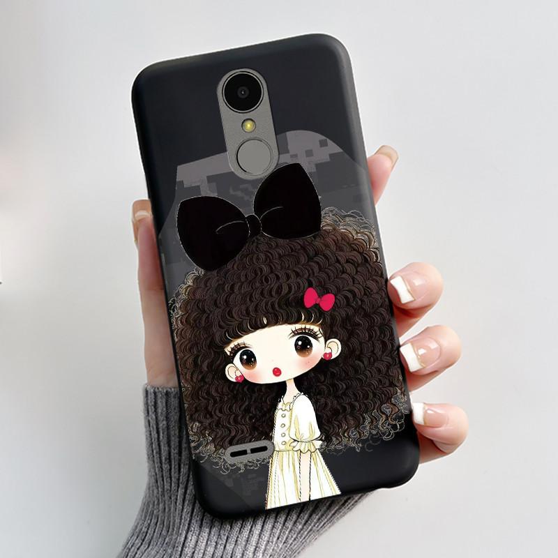 Чехол для LG K4 2017 X230/LG K8 2017 X300 Тонкий Чехол Эстетичный Роскошный Милый Крутой Мальчики Девочки Черный Матовый Мягкий Силикон Задняя Крышка