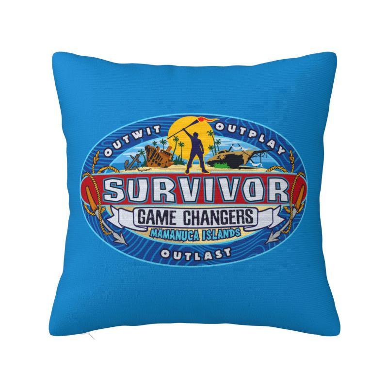 Adventure Game TV Show Survivor Cushion Cover x cm Polyester Throw Pillow Case For Sofa Car Seat Home Decoration Pillowcase