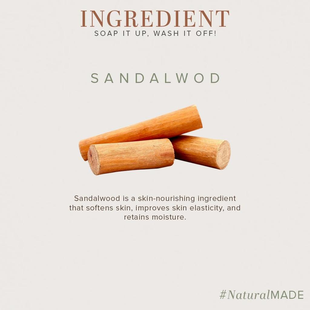 Khadi Natural Sandalwood Hand Wash 300 ml Paraben Free Gentle Cleansing Daily Hygiene For All Skin Types