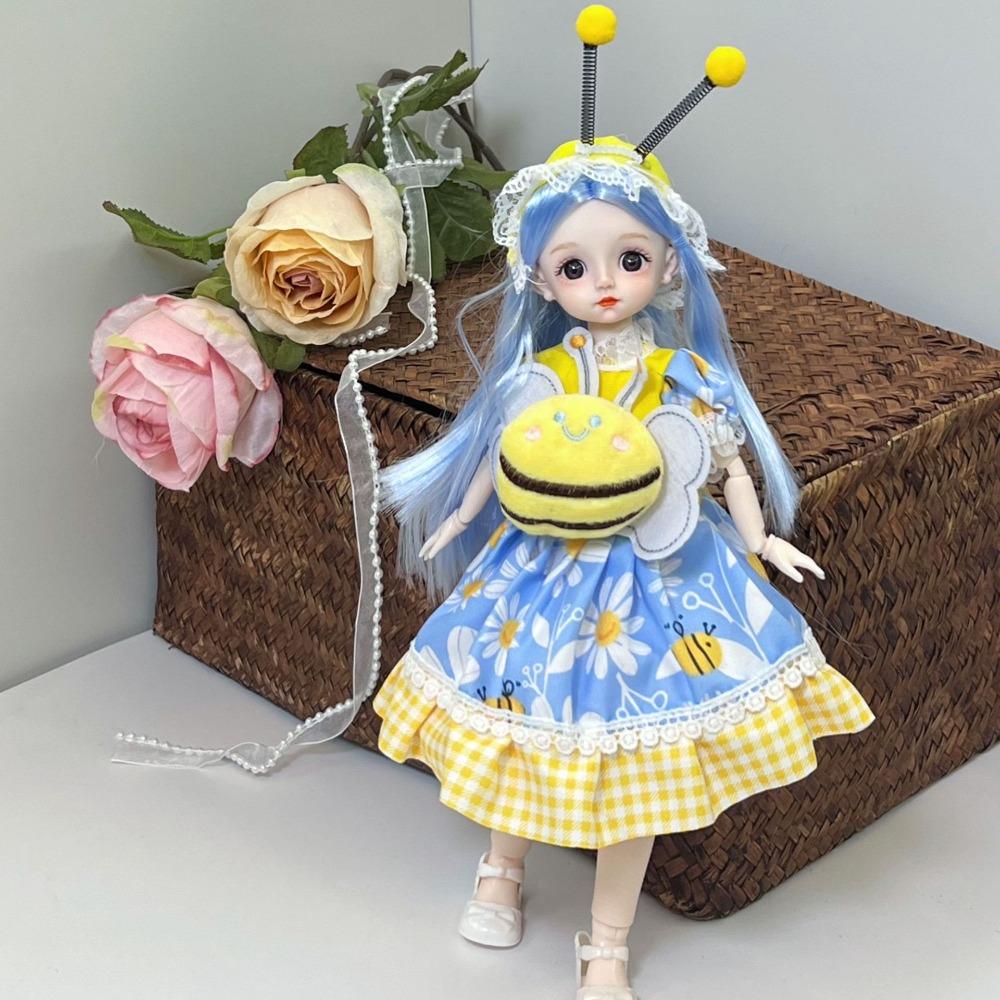 Длинные волосы 30 см BJD кукла с одеждой Привлекательные глаза Принцесса Макияж Шарнирная кукла Девочка Подарок