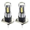 2pcs H1 12V-24V White LED Fog Driving Bulb Conversion Kit Ultra-Bright 6000k Day Running Light DRL Long Service Life