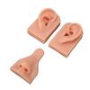 Silicone Piercing Practice Model Simulation Soft Flexible Nose Ears Model for Display Teaching Light Skin Color