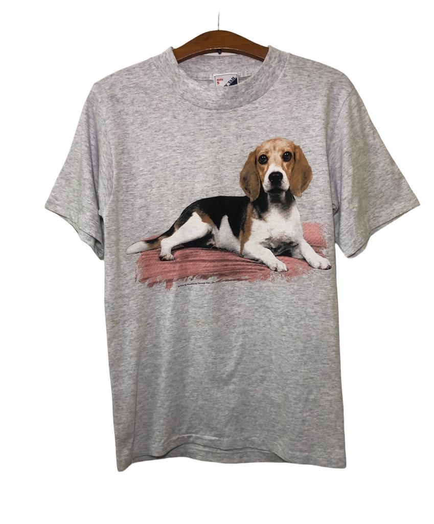 Vintage 90s Dog Pets Puppy T Shirt Medium Size
