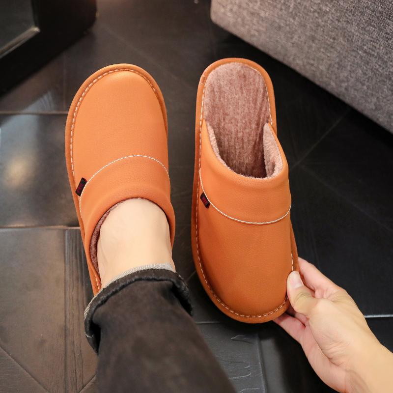 Extra-large Men's Slippers for Winter with Warm Footbed Non-slip Sole Comfortable Fuzzy Soft Men's Warm Fleece Cozy Slides