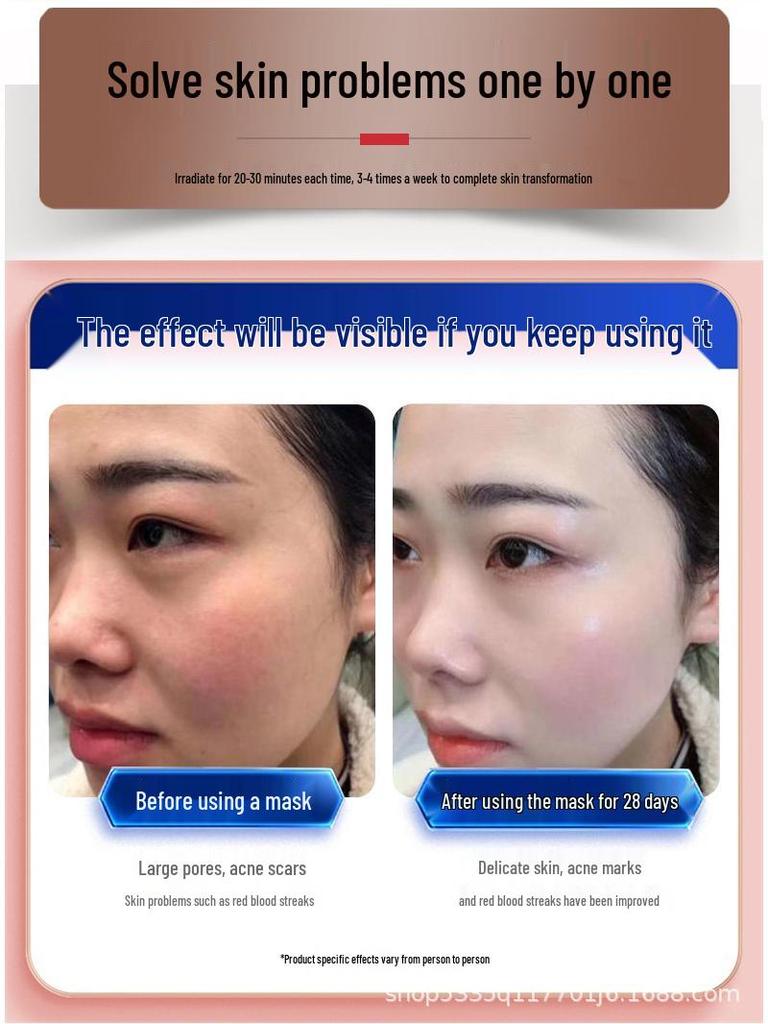 Светодиодная спектральная маска для омоложения кожи - Домашний фотонный бьюти-аппарат