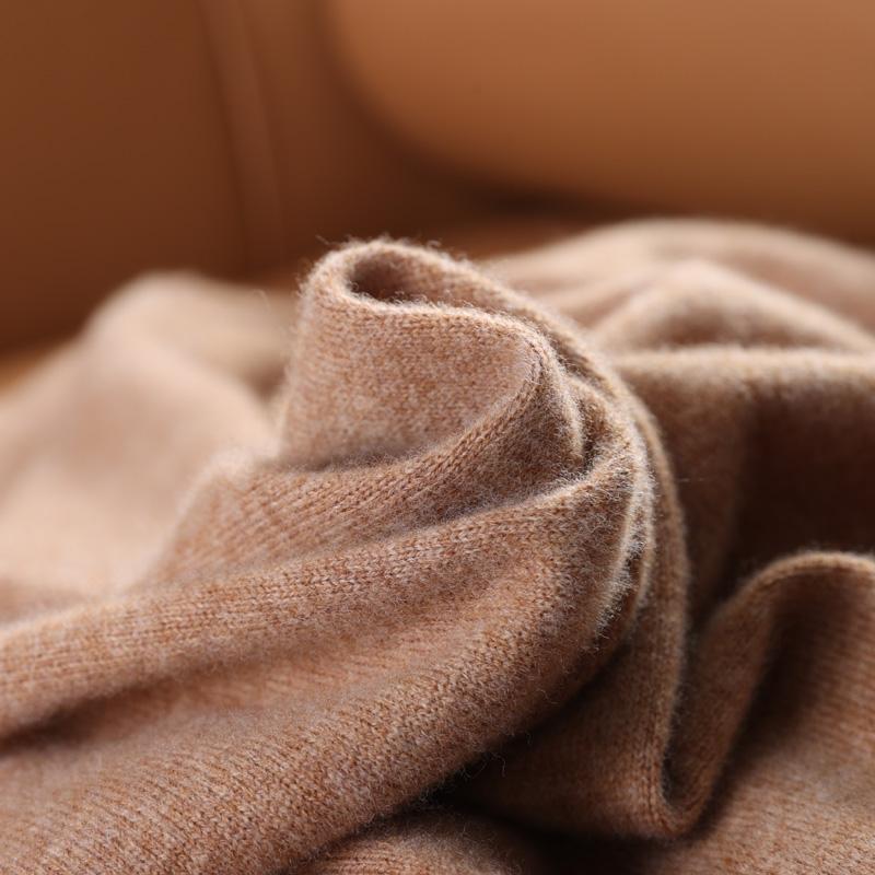 Свитер из 100% шерсти, мужской зимний мягкий теплый вязаный пуловер, осенний шерстяной джемпер, мужские кашемировые свитера, вязаный топ с длинным рукавом