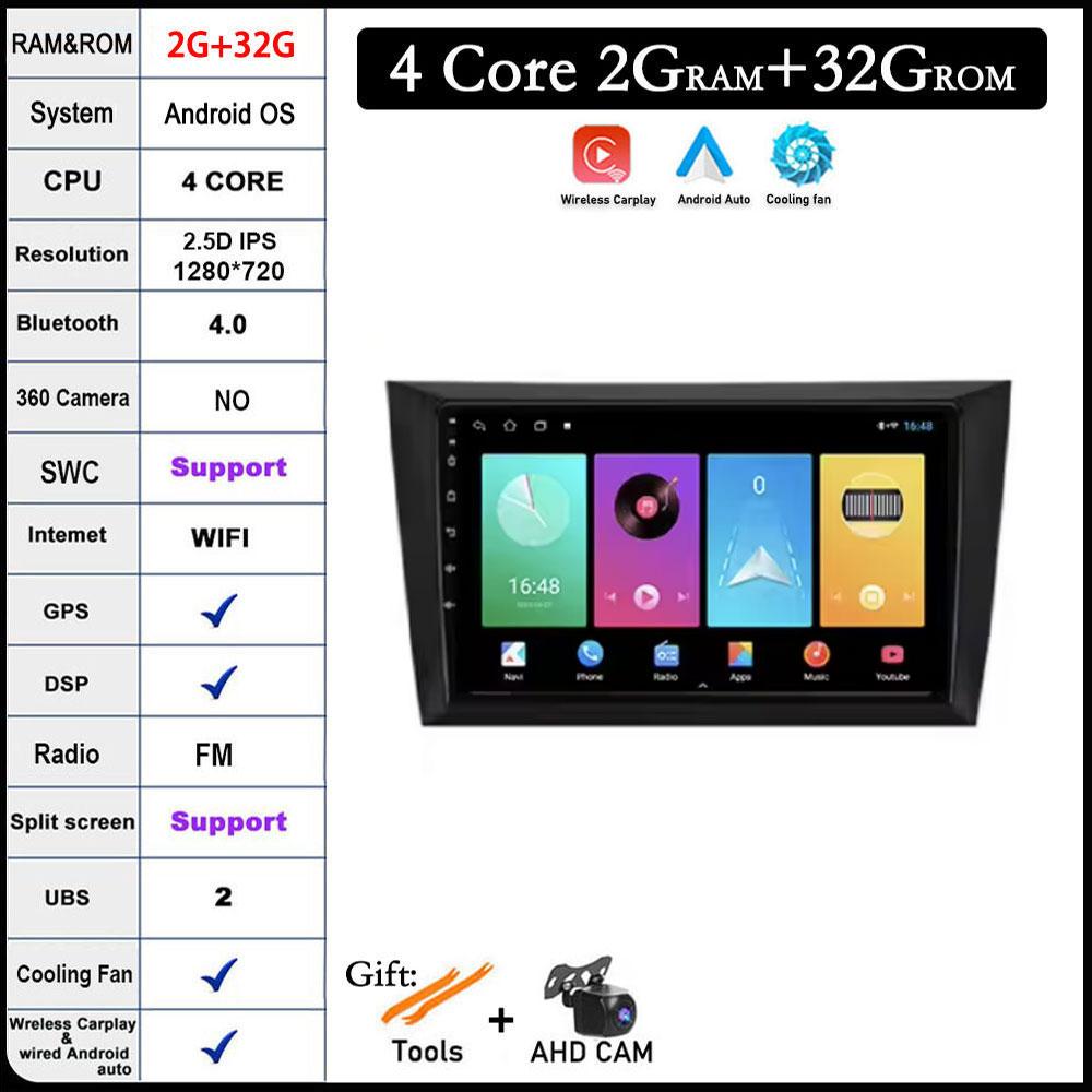 Android 14 для Volkswagen VW Golf 6 2008 - 2016 Автомобильное радио Carplay Авто Мультимедиа Стерео Видео Плеер GPS Навигация QLED 4G DSP